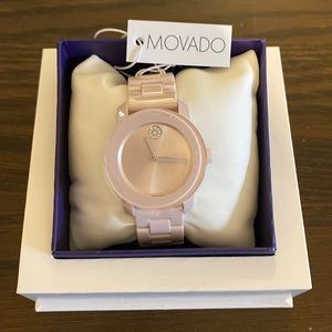 Movado Bold Blush Ceramic Watch